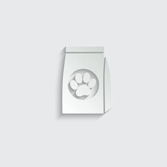 cat feed package icon animal food icon 