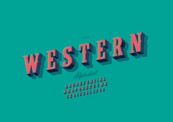 Obraz premium Vector of stylized modern font and alphabet