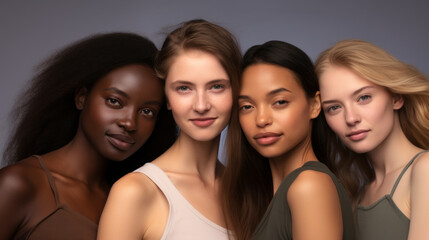 Obraz premium Diverse group of beautiful women that are standing together