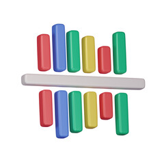  Bar graph And Diagrams 3d icon 