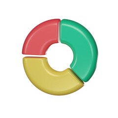 Pie Charts And Diagrams 3d icon