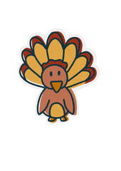 Illustration logo thanksgiving