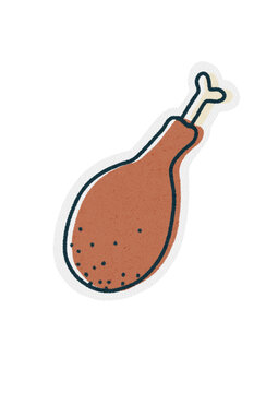 Illustration logo thanksgiving