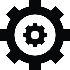 Cogwheel Vector Icon easily modified

