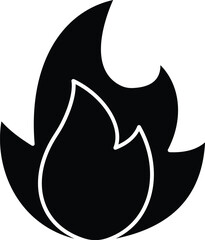 Fire flame Vector Icon easily modified

