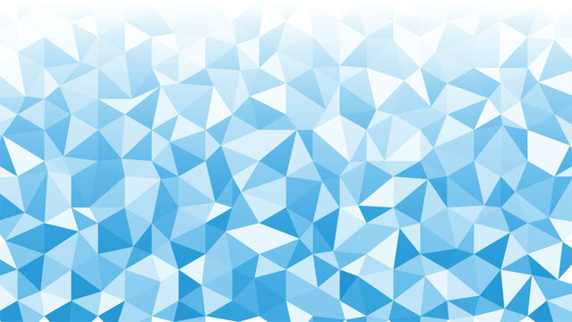 abstract blue triangle background. Abstract geometric background with blue and white color tone triangle shapes.