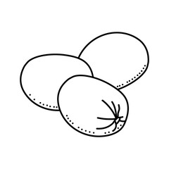 Olives fruit doodle icon design isolated on white background