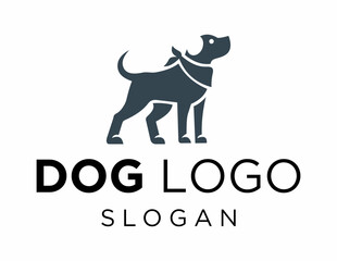 Logo design about Dog on a white background. made using the CorelDraw application.