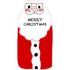 santa claus with christmas gift