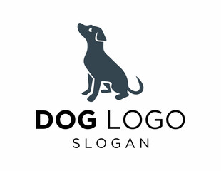 Logo design about Dog on a white background. made using the CorelDraw application.