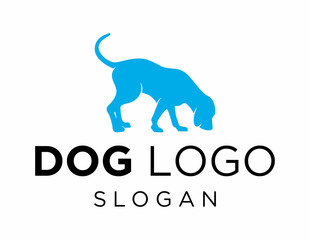 Logo design about Dog on a white background. made using the CorelDraw application.