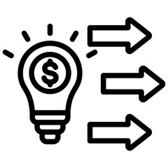 Approach Outline Icon