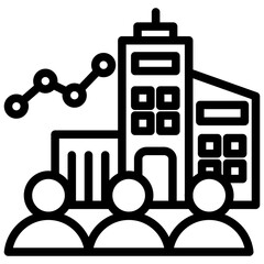Enterprise Outline Icon