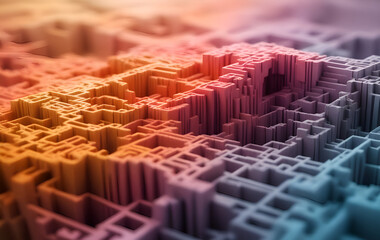 Obraz premium fractal worlds abstraction