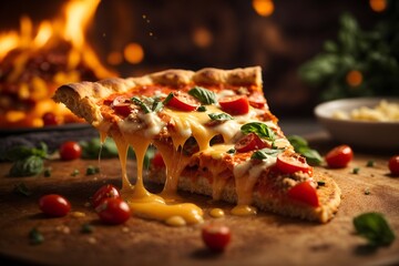 FOOD HEALTHY FRESH BREAD PIZZA 