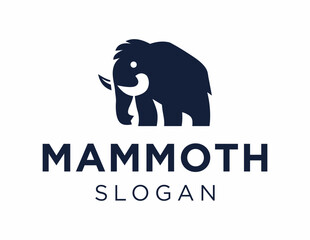 Logo design about Mammoth on a white background. made using the CorelDraw application.