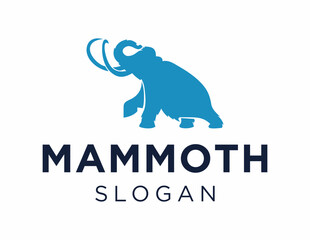 Logo design about Mammoth on a white background. made using the CorelDraw application.