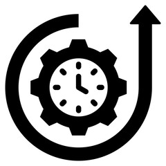 Efficiency Glyph Icon