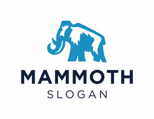 Logo design about Mammoth on a white background. made using the CorelDraw application.