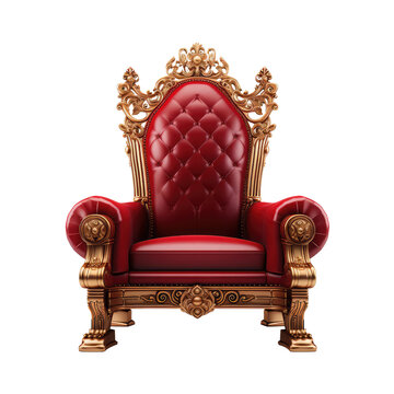 color throne isolated on white