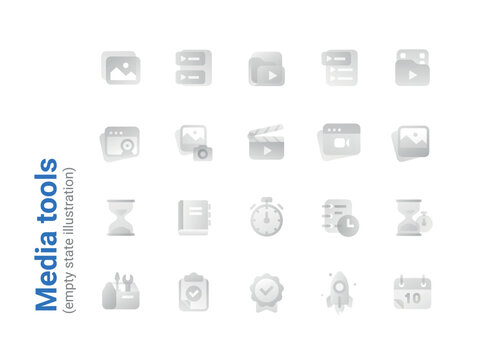 Media tools roondy detailed icons