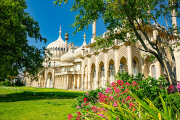 Royal Pavilion in Brighton, UK - obrazy, fototapety, plakaty