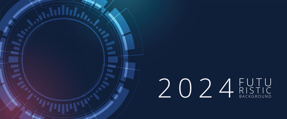 Dynamic modern technology background vector template.