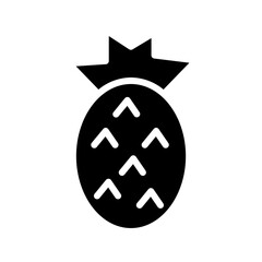 Pineapple Fruit Tropical Solid Icon
