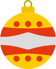 Christmas tree decoration, bauble svg