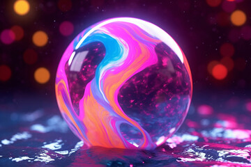 Crazy and psychedelic design background with melted and liquid texture and vibrant colors 