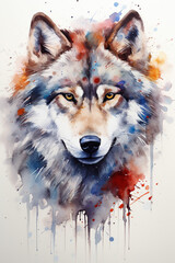 watercolor painting illustration of Majestic