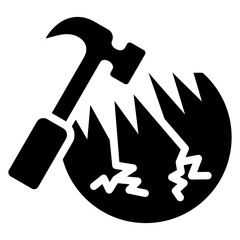 Impact Glyph Icon