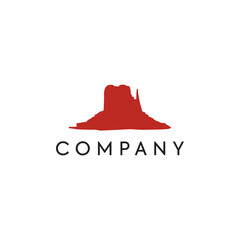 Fototapeta na wymiar Red Rock Arizona National Sedona Park Mountain USA business, logo, design, brand identity, flat logo, company, editable, vector