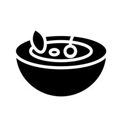 Bowl Drop Food Icon