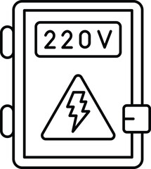 Voltage Vector Icon easily modified

