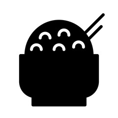 Rice Bowl Food Icon