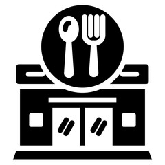 Restaurant Glyph Icon