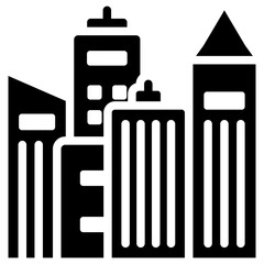 Cities Glyph Icon