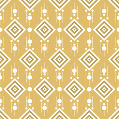 Seamless ethnic pattern with tribal aztec motives. Abstractin Boho ,Maya and Maxican style for ethnic fabric, tile, wrapping. Ornamental pattern.