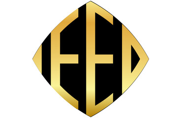 EED,EE, ED, logos. Abstract initial monogram letter alphabet logo design