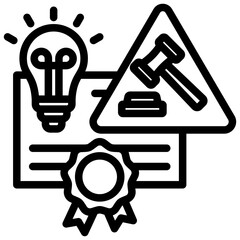 Lawsuit Outline Icon