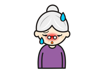 熱のあるおばあちゃん