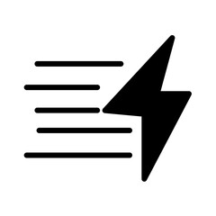 Power Speed Trigger Solid Icon