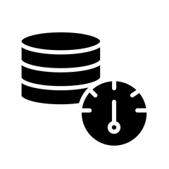 Storage Time Interval Solid Icon