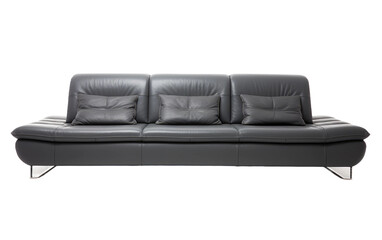 Modern Gray sofa on isolated background
