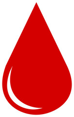 Obraz premium Blood drop icon. Medical sign.