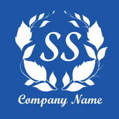 s logo royal for business and new company in blue and white