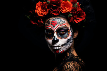 Professional studio photo of Catrina on black background