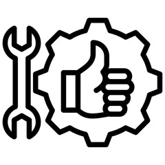 Maintenance Outline Icon