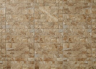 Large brown stoneware tiles with stone effect for outdoors or interior wall. Background and texture.